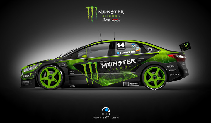 Monster energy ford focus #8